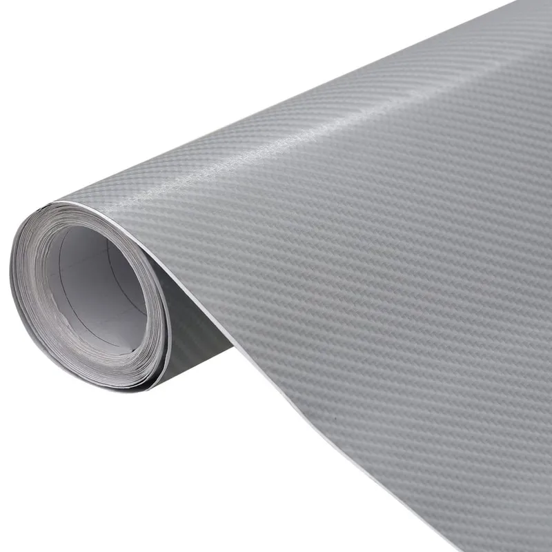 Autofolien 2 Stk. 4D Silber 100x150 cm