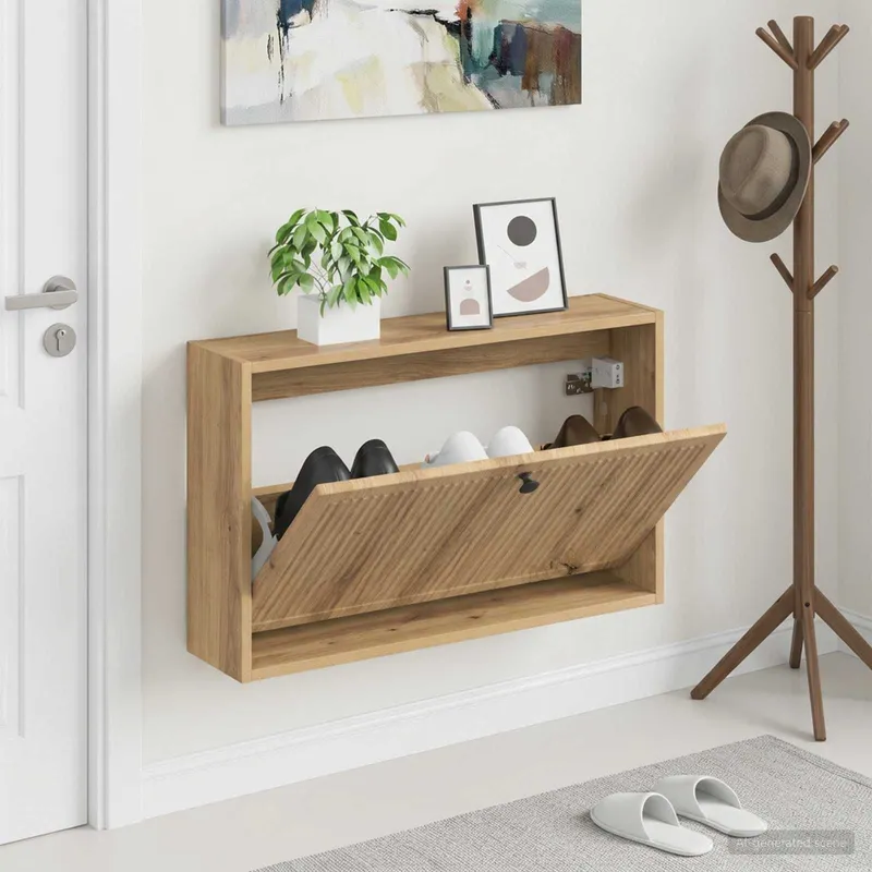 Wandmontierter Schuhschrank EDE 71 x 17 x 43 cm derivato del legno