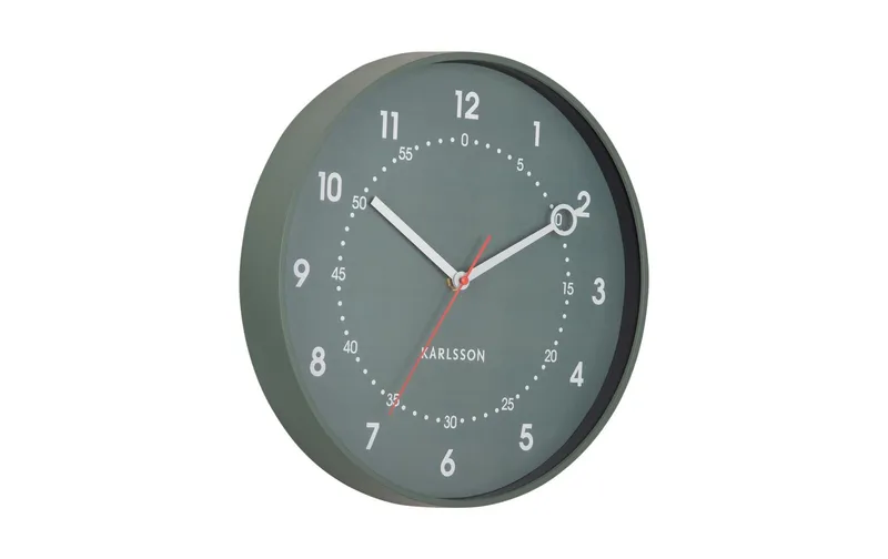 KARLSSON Wanduhr Fresco 31.5 cm, Jungle Green