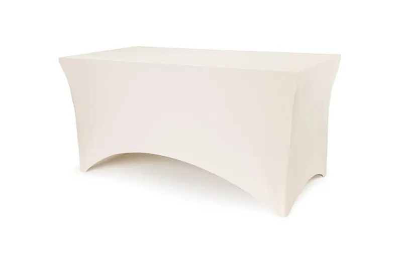 Partydeco Bankett-Tischbezug, 183 x 76 x 74 cm, Cappuccino