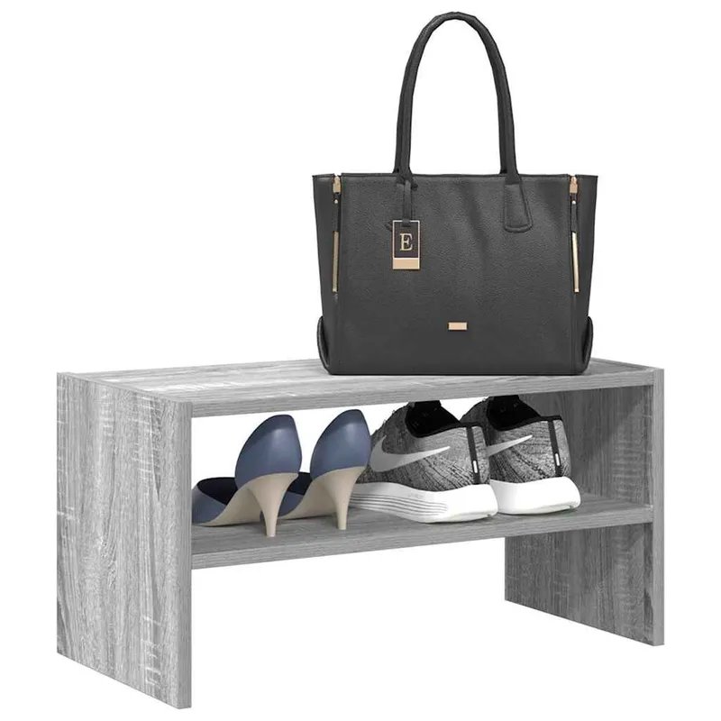 Étagère à chaussures empilable sonoma gris 60x30x30,5 cm