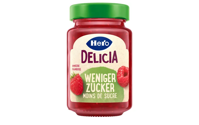 Hero Delicia Weniger Zucker Himbeerkonfitüre 270 g