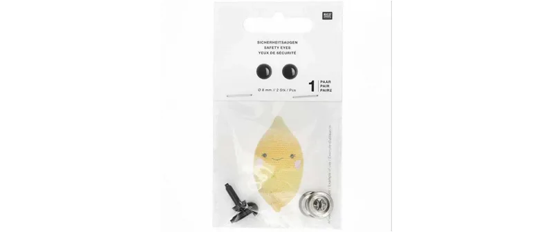 Rico Design Sicherheitsaugen 8 mm 2 pieces