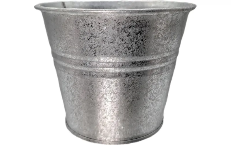 CHALET Blumentopf Paris M 13 x 13 x 10.5 cm, Silber