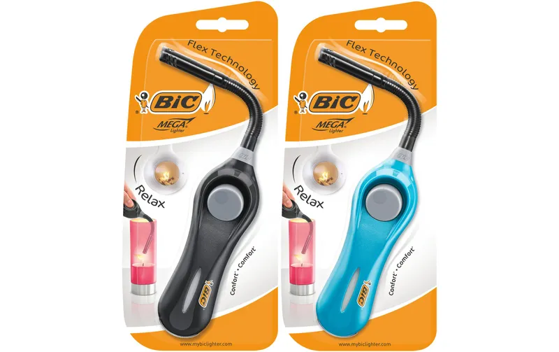BIC Multifunktionsfeuerzeug Megalighter Relax Assortiert, 1 Stk