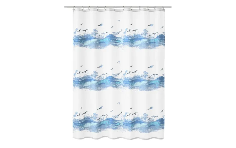 Kleine Wolke Duschvorhang Seaside 240 x 180 cm, blu