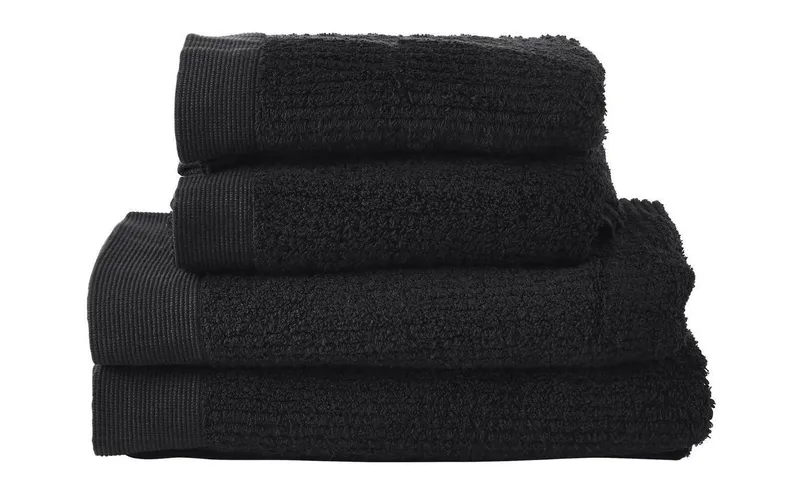 Zone Denmark Frottierwäscheset Classic 50 x 100 cm; 70 x 140 cm, black