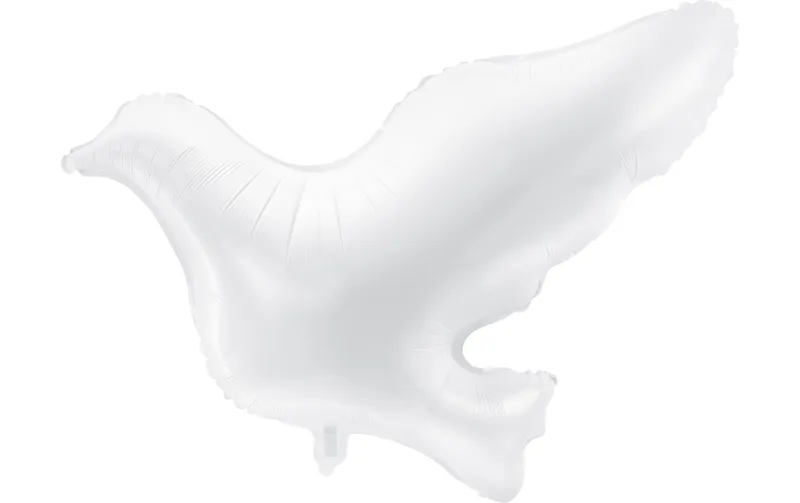Partydeco Folienballon Taube bianco