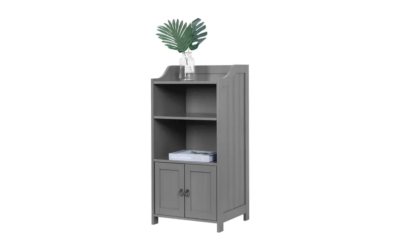 relaxdays Badezimmerregal 40.5 x 86 cm, grigio