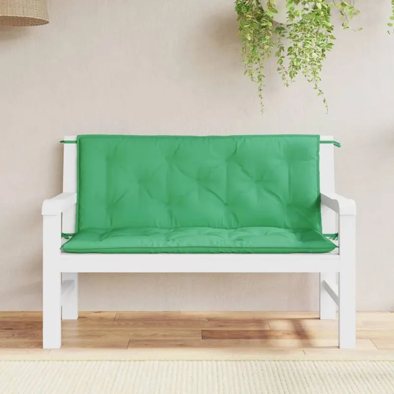 Gartenbank-Auflagen 2 Stk. verde 120x50x7 cm Oxford-Gewebe