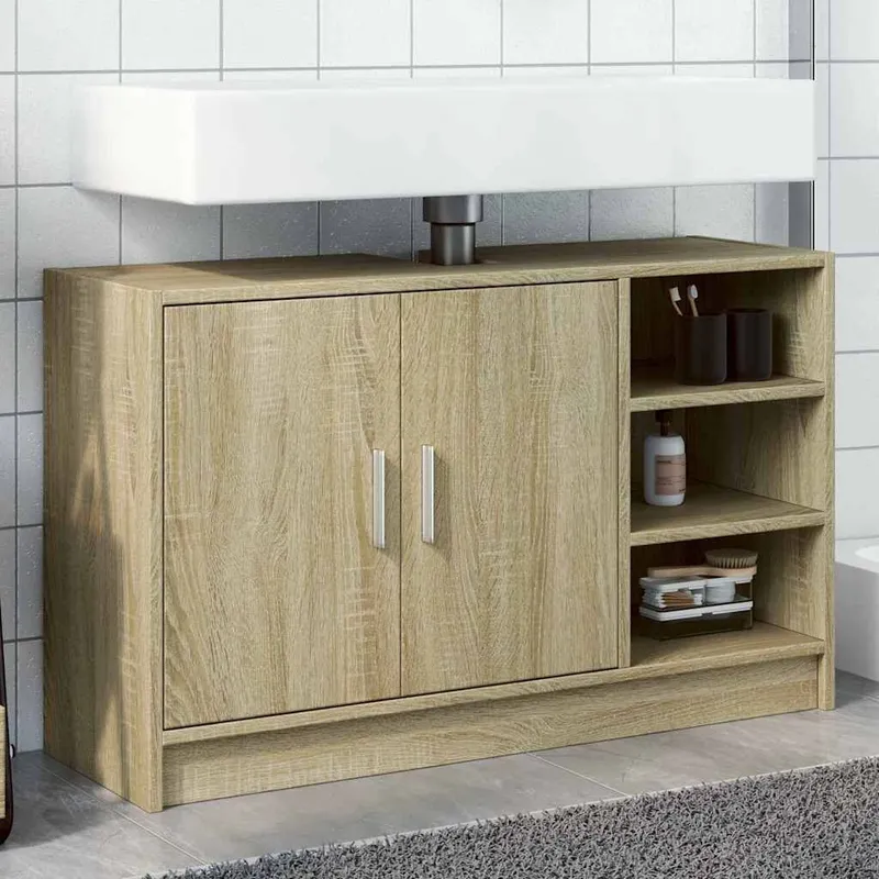 Waschbeckenunterschrank Sonoma-Eiche 90x29x55 cm derivato del legno