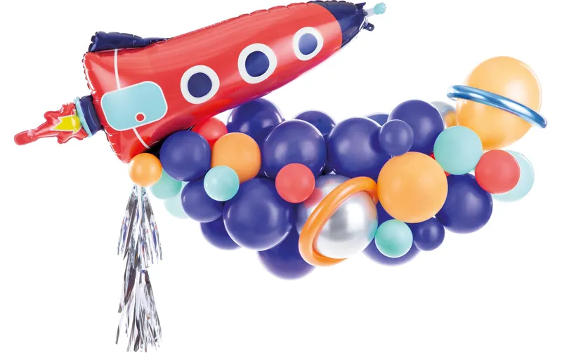 Partydeco Luftballon Rakete multicolour, 154 x 130 cm, 15-teilig