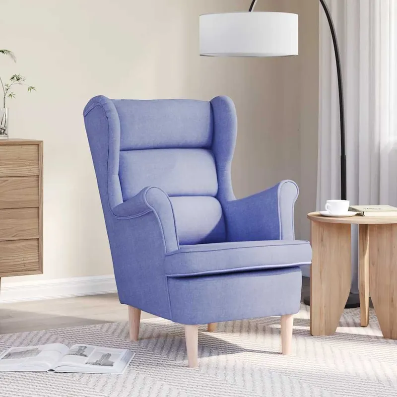 Sessel Jeansblau 74x84x100 cm Stoff