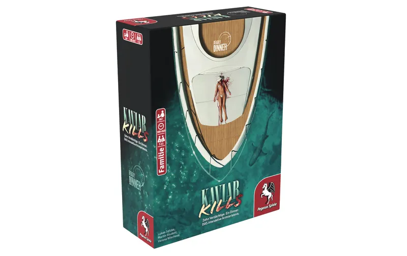 Pegasus Spiele Familienspiel Deadly Dinner – Kaviar Kills -DE