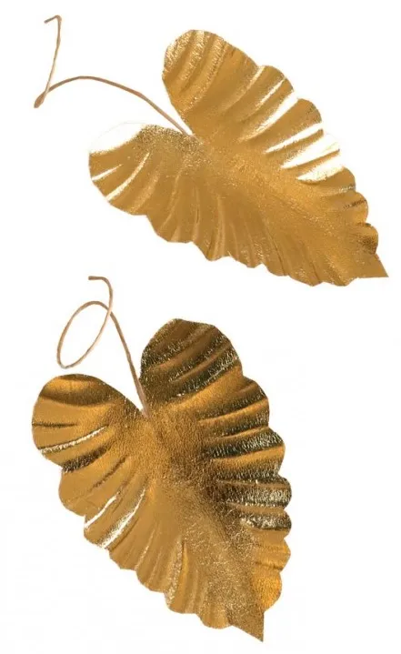 Sachet 6 feuilles metallisees