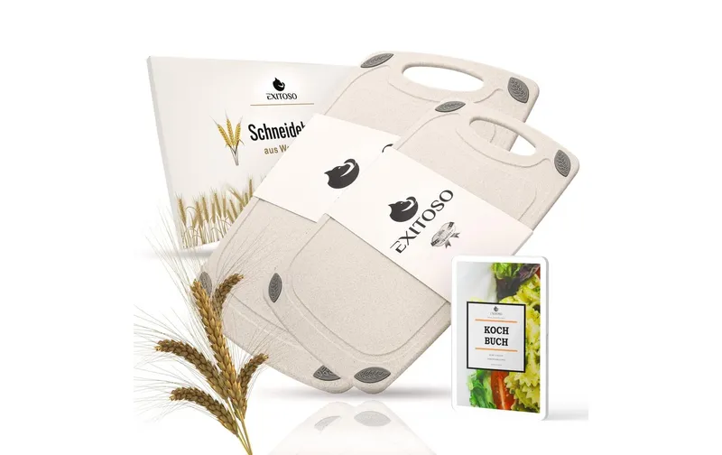 Exitoso Schneidebretter 2er Set 20 cm x 32 cm