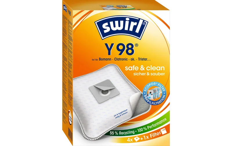 Swirl Staubfilterbeutel Y 98 4 pièces