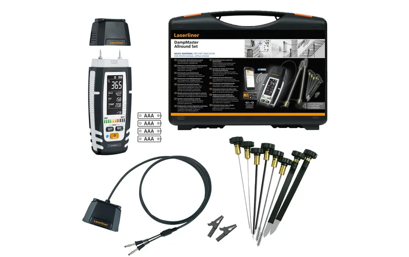 Laserliner Materialfeuchtemessgerät DampMaster Allround Set