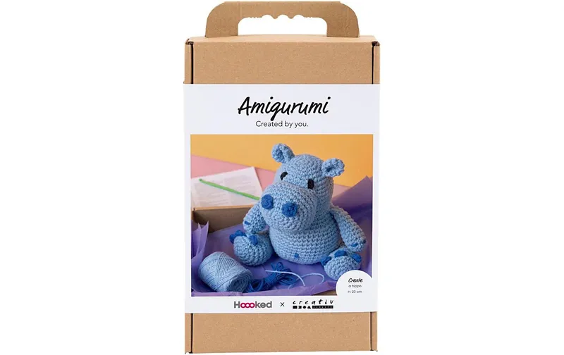 Creativ Company Bastelset Amigurumi, Nilpferd