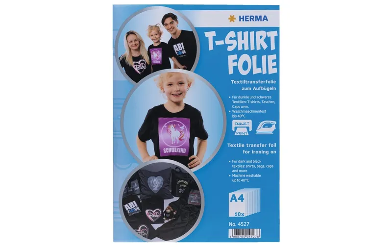HERMA Aufbügelfolie A4, 10 pieces, white