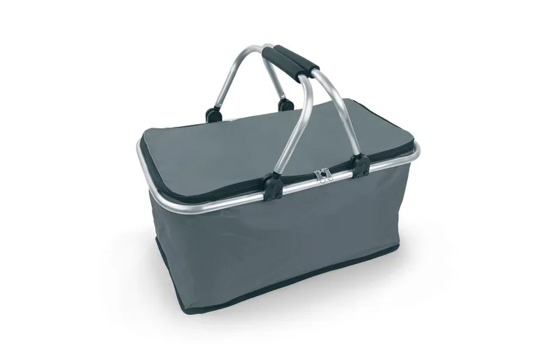 EASYmaxx Einkaufskorb 25 l, faltbar, Grau