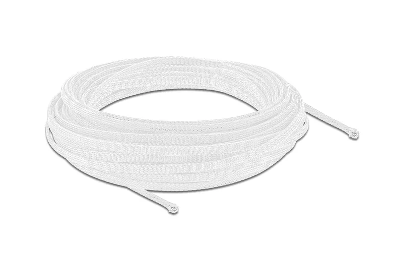 Delock Kabelschlauch dehnbar, 10m x 3 mm blanc