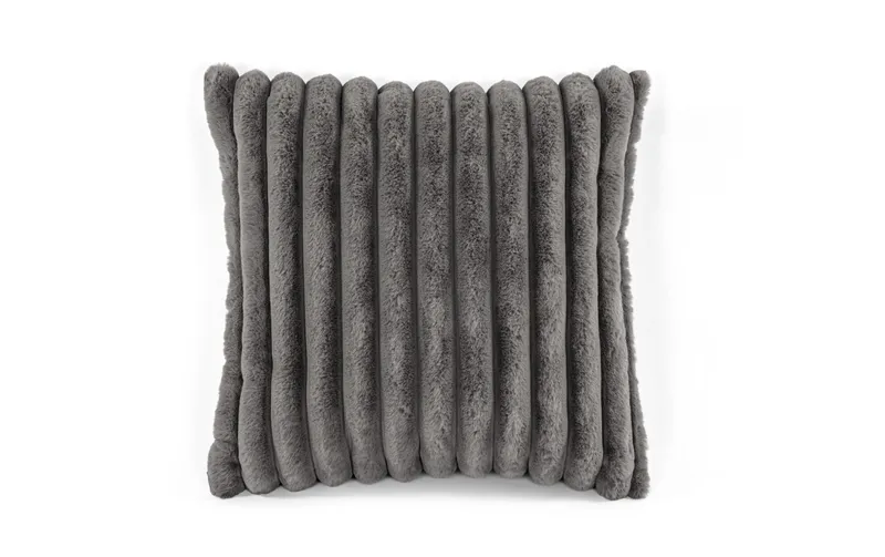 Tiseco Kissen Rabbit Stripe gefüllt 45 x 45 cm, gris