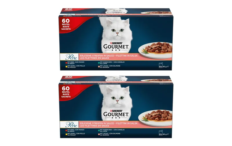 Purina Gourmet Perle erlesene Streifen 2 x 60 x 85 g