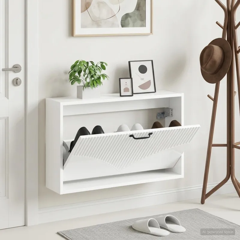Wandmontierter Schuhschrank HOORN 71 x 17 x 43 cm derivato del legno