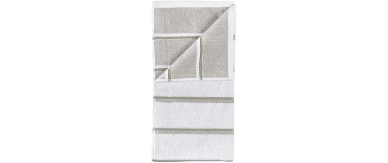 Zone Denmark Duschtuch 70 x 140 cm bianco/Weich grigio/Eukalyptus
