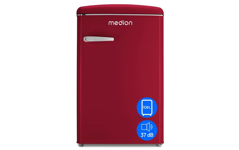Medion Kühlschrank Life Retro MD 37790 rouge