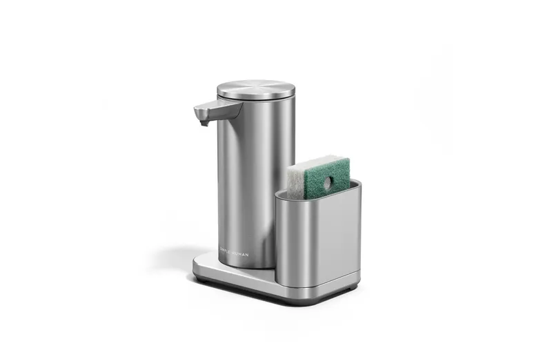 Simplehuman Sensorspender avec Caddy 216 ml, argent
