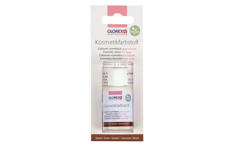 Glorex Kosmetikfarbtessuto 20 ml, marrone