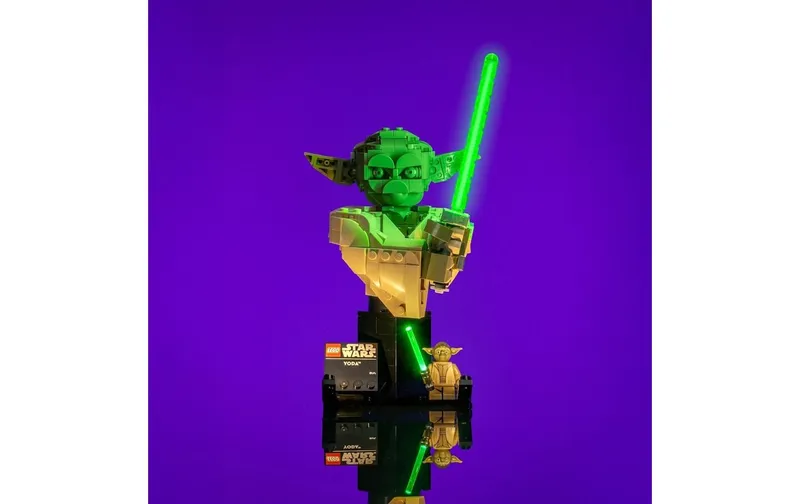 Light My Bricks Star Wars - Busto di Yoda Set Illuminazione LED in Plastica