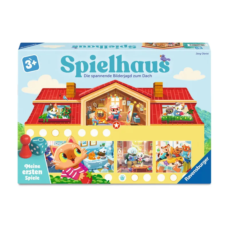 Ravensburger Meine ersten Spiele Spielhaus ab 3 Jahren, 2-4 Spieler