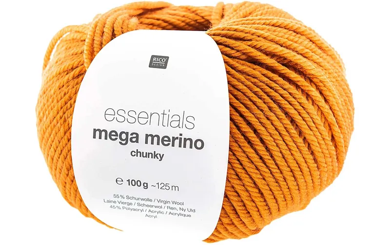 Rico Design Wolle Essentials Mega Wool chunky 100 g, Orange