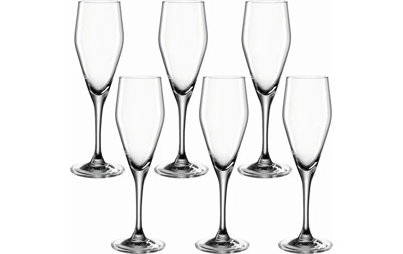 LEONARDO Sektglas Twenty4 220 ml, 6 Stück, Transparent