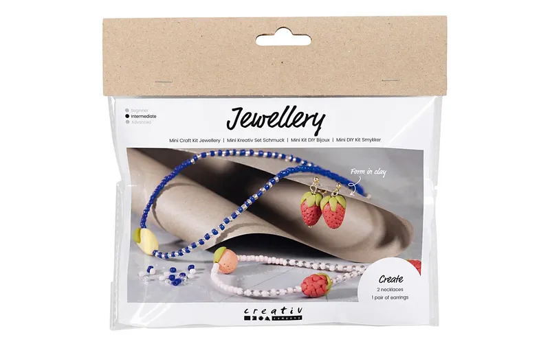 Creativ Company Schmuck Bastelset Halsketten e Ohrringe Früchte