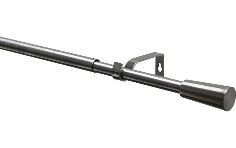 Gardinia Vorhangstange Set Kos Cone 1-Lauf 19/16 mm 190-340 cm
