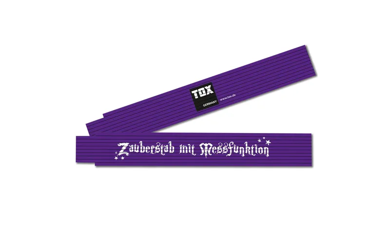 Tox-Dübel Doppelmeter «Zauberstab con Messfunktion», 2 m
