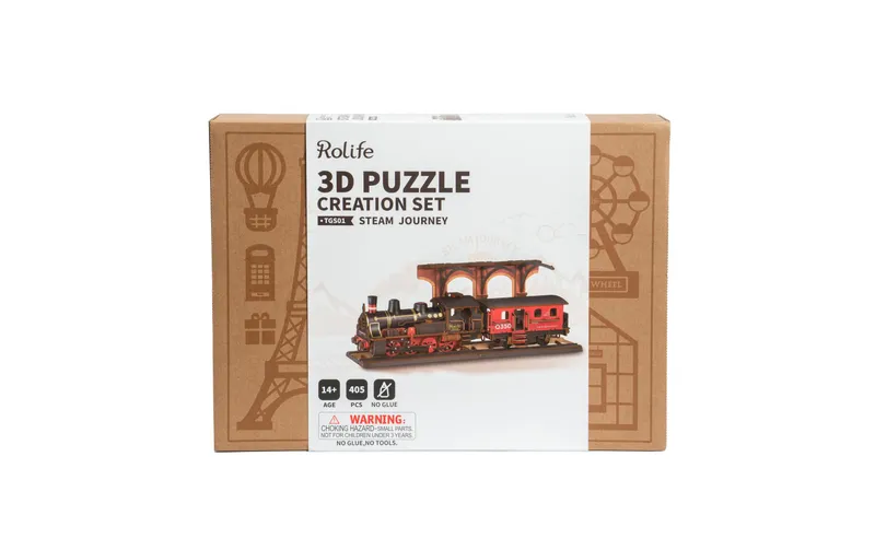 Rolife Bausatz Steam Journey 365-teilig