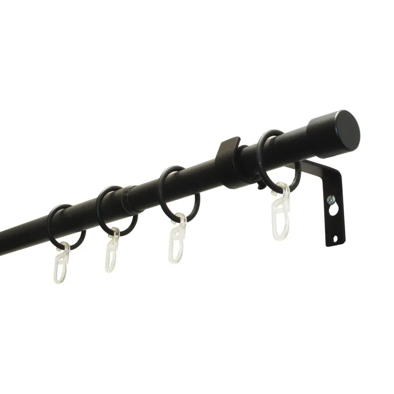 Gardinia Vorhangstange Set Cap 120 - 190 cm