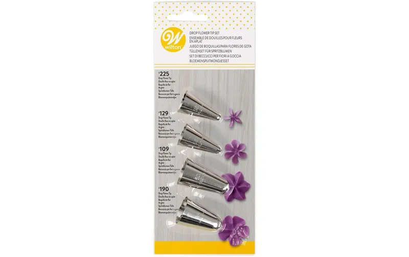 BackshopSchweiz Wilton Tüllen Blumen Set #109, #129, #190, #225