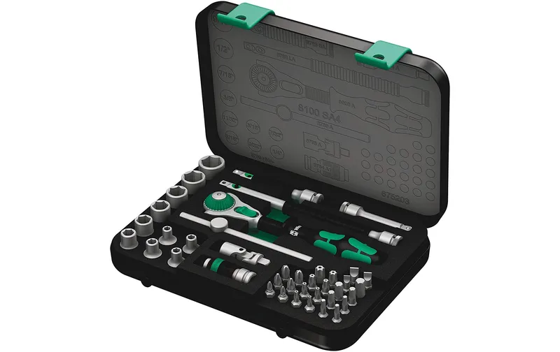 Wera Steckschlüssel-Set 8100 SA 4 Zyklop Speed 1/4", 41-teilig
