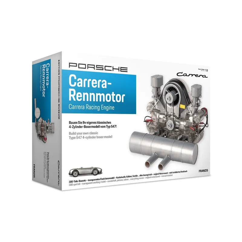 Franzis Bausatz Porsche Carrera-Rennmotor Typ 547 1:3, DE/EN