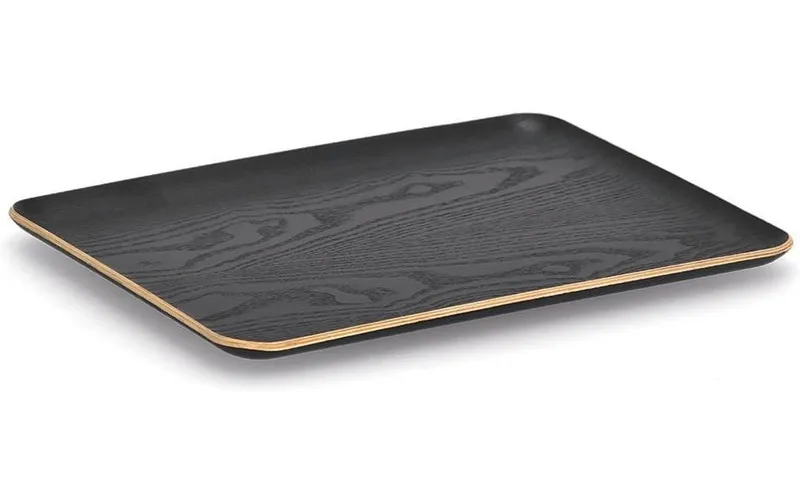 Zeller Present Serviertablett Holz/Wengefurnier Schwarz