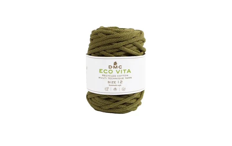 DMC Wolle Nova Vita Makramee Cord 250 g Olivgrün