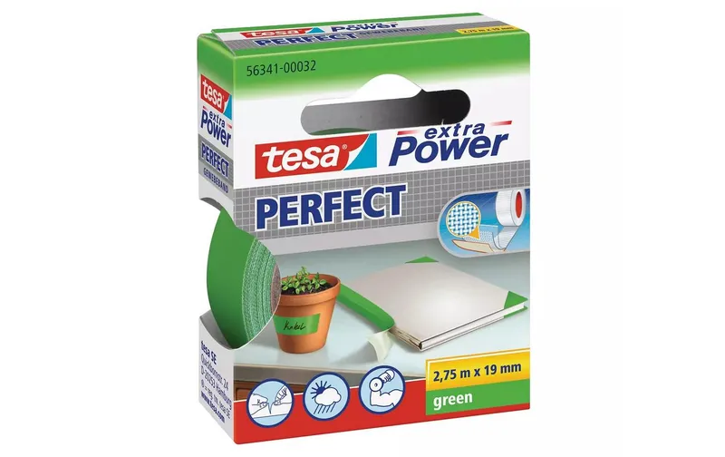 tesa Klebeband Extra Power Perfect 19 mm x 2.75 m, verde