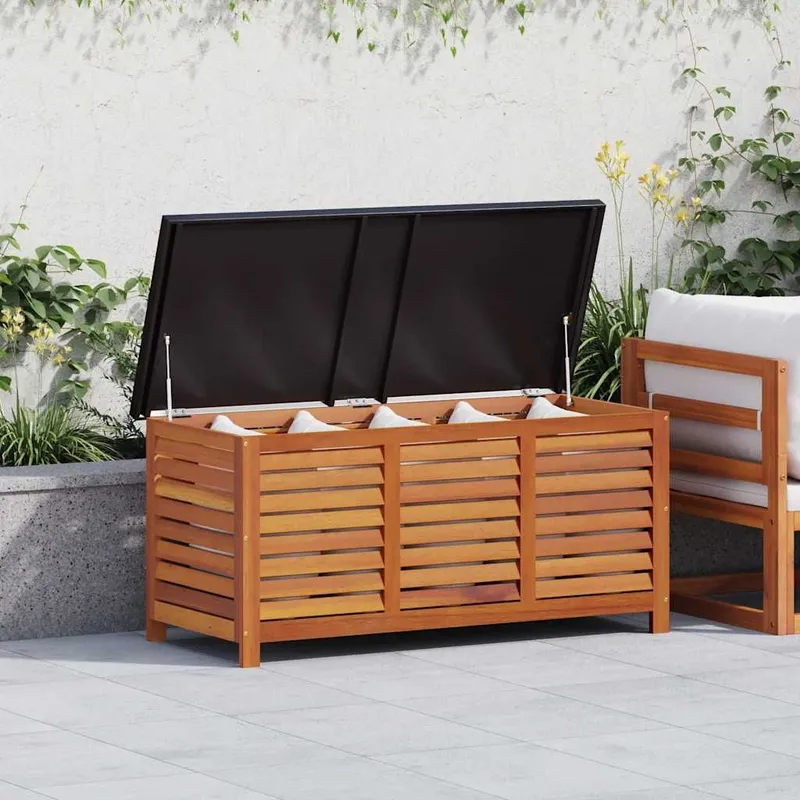 Gartenbox 117x50x55 cm Eukalyptus Massivholz