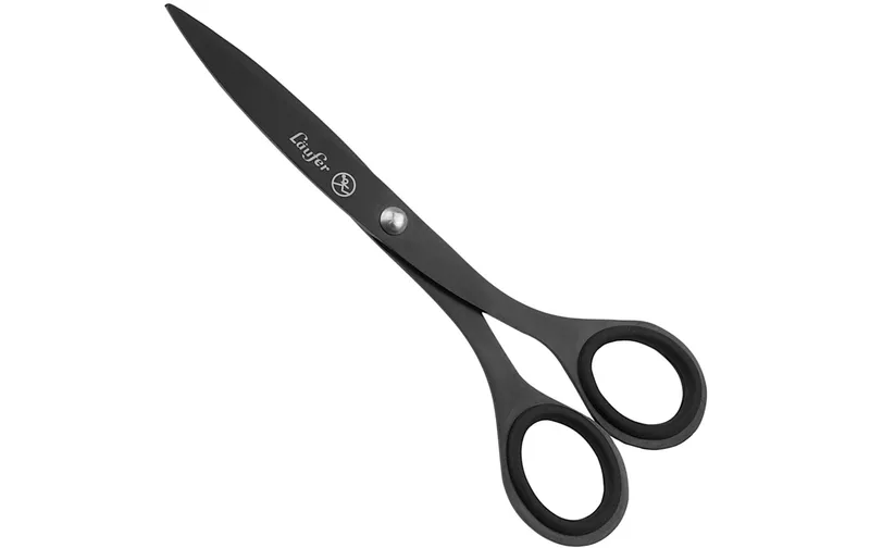 Läufer Schere 17 cm, Metall, Rechtshänder, nero
